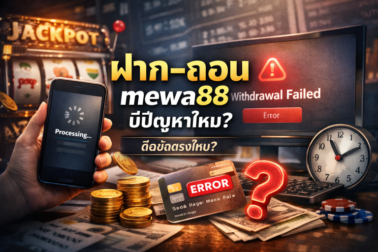 ฝาก–ถอน mewa88 มีปัญหาไหม
